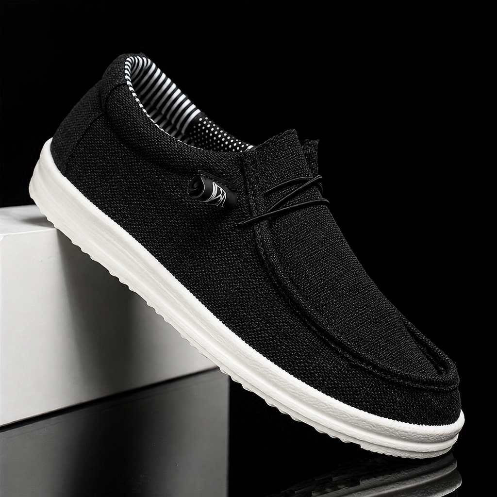 Men's Loafer Canvas Slip On Lightweight Casual